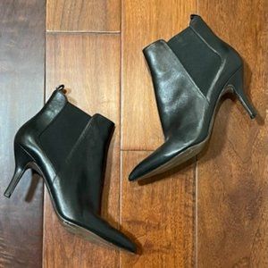 Michael Kors Black Ankle Boot Heels Size 9.5 9 1/2